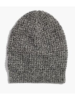 NWOT Madewell “Slouch Beanie” in Marled Noir